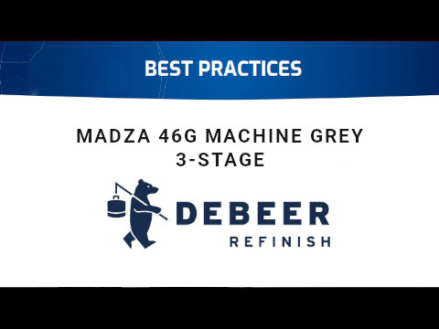 Mazda 46G Machine Grey 3-Stage with Debeer WaterBase 900+