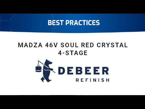 Mazda 46V Soul Red Crystal 4-stage with Debeer Waterbase 900+